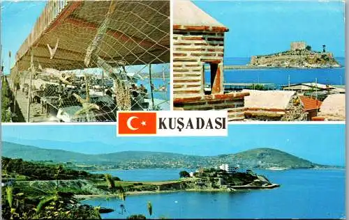 48882 - Türkei - Kusadasi , Mehrbildkarte - gelaufen 1987