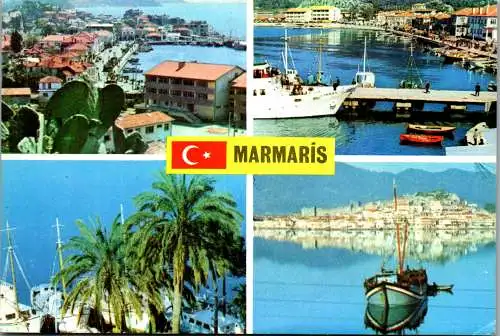 48885 - Türkei - Marmaris , Mehrbildkarte - gelaufen 1984