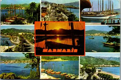 48886 - Türkei - Marmaris , Mehrbildkarte - gelaufen 1984