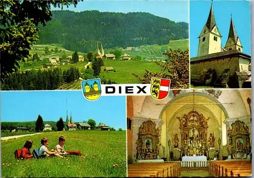 48915 - Kärnten - Diex , Saualpe , Mehrbildkarte - gelaufen 1983