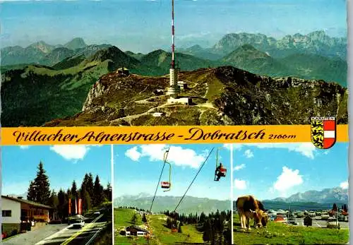 48916 - Kärnten - Dobratsch , Villacher Alpenstraße , Karnische Alpen - gelaufen 1981