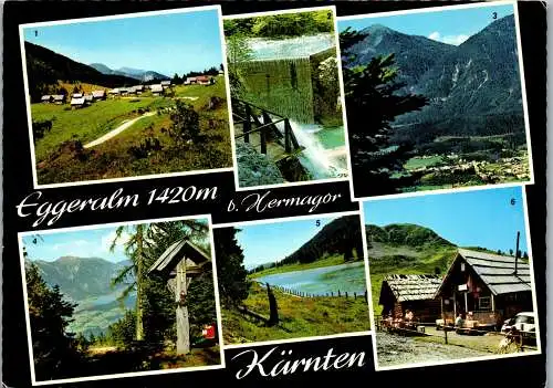 48921 - Kärnten - Hermagor , Eggeralm , Garnitzenklamm , Presseggersee , Almsee , Poludnigeralm - gelaufen 1972