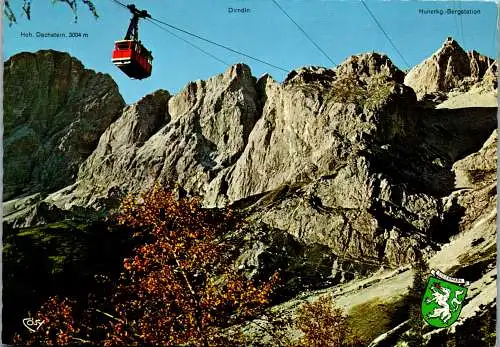 48953 - Steiermark - Ramsau , Gletscherbahn Ramsau , Dachstein Südwand Seilbahn zum Hunerkogel - gelaufen 1972