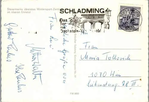 48957 - Steiermark - Dachstein , Skiparadies , Mehrbildkarte - gelaufen