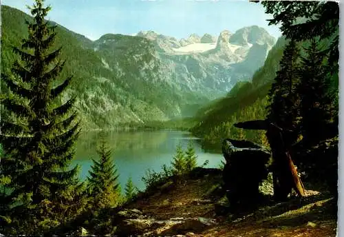 48959 - Oberösterreich - Gosau , Gosausee mit Dachstein - gelaufen 1967