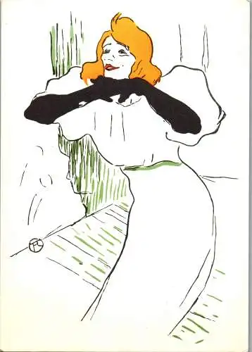 49004 - Künstlerkarte - Yvette Guilbert , H. de Toulouse Lautrec - nicht gelaufen