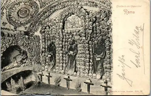 49021 - Italien - Rom , Cimitrio die Capuccini - gelaufen 1905