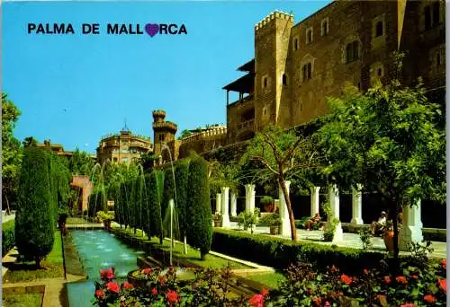 49054 - Spanien - Mallorca , Palma de Mallorca , Jardines del Huerto del Ray - gelaufen 1984