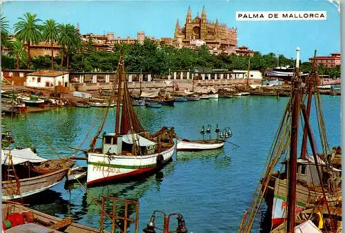 49061 - Spanien - Mallorca , Palma de Mallorca , Puerto de pescadores El Mollet - gelaufen