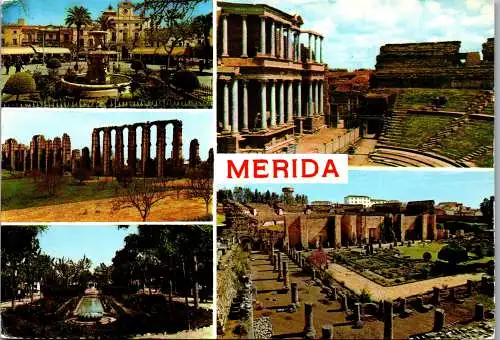 49074 - Spanien - Merida , Mehrbildkarte - gelaufen 1972