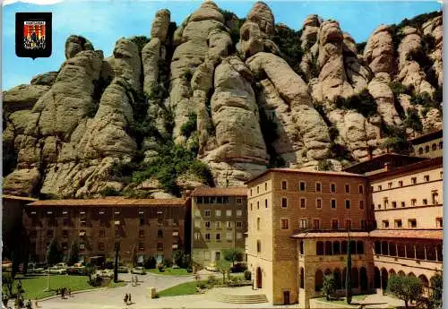 49077 - Spanien - Montserrat , Vista parcial del Santuari - gelaufen