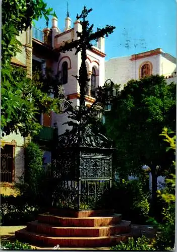 49093 - Spanien - Sevilla , Cruz de Cerrajerla , Barrio de Santa Cruz - gelaufen 1972