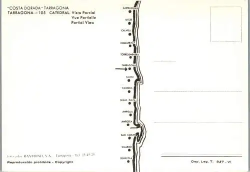 49099 - Spanien - Tarragona , Costa Dorada , Catedral - nicht gelaufen