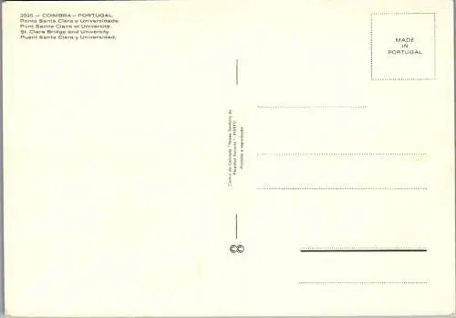 49122 - Portugal - Coimbra , Ponte Santa Clara e Universidade - nicht gelaufen