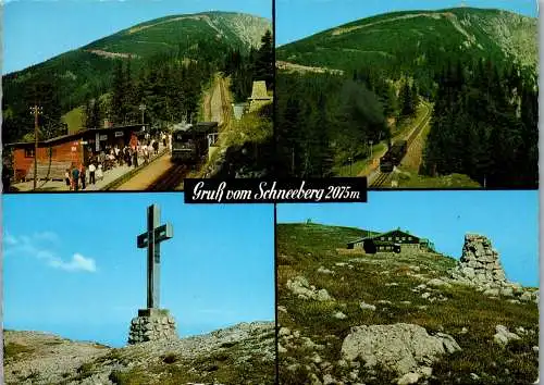 49141 - Niederösterreich - Schneeberg , Station Baumgartner , Zahnradbahn , Puchberg , Klosterwappen - gelaufen 1975