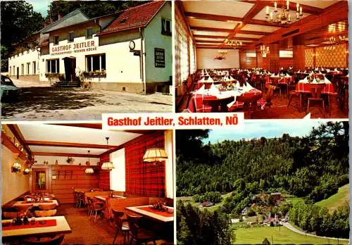 49152 - Niederösterreich - Bromberg , Schlatten , Gasthof Jeitler - gelaufen 1983