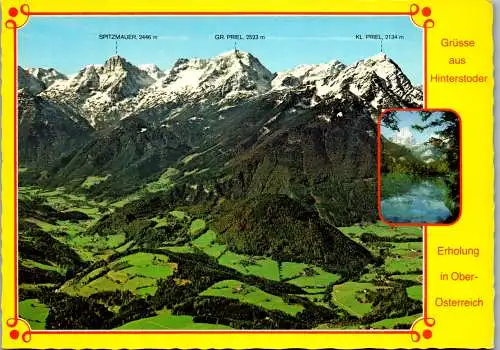 49169 - Oberösterreich - Hinterstoder , Spitzmauer , gr. Priel , kl. Priel - gelaufen 1984