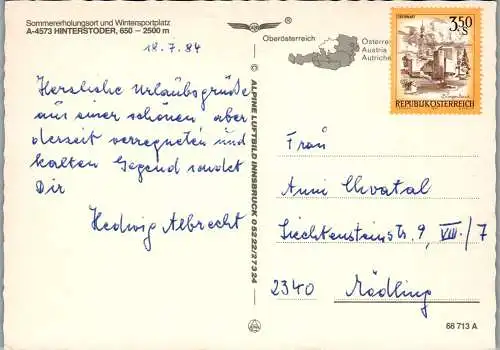 49169 - Oberösterreich - Hinterstoder , Spitzmauer , gr. Priel , kl. Priel - gelaufen 1984