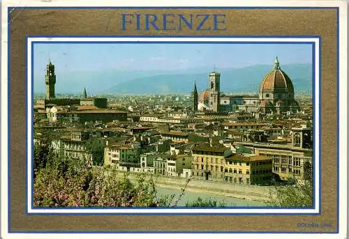 49202 - Italien - Firenze , Panorama - gelaufen 1989