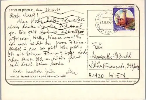 49208 - Italien - Jesolo , Lido di Jesolo , Mehrbildkarte - gelaufen 1994