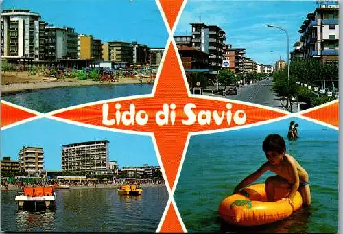 49210 - Italien - Savio , Lido di Savio , Mehrbildkarte - gelaufen 1987