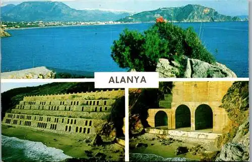 49235 - Türkei - Alanya , Mehrbildkarte - gelaufen 1983