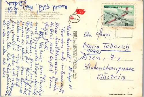 49239 - Türkei - Alanya , Motel Alantur , Ulas , Mehrbildkarte - gelaufen 1968