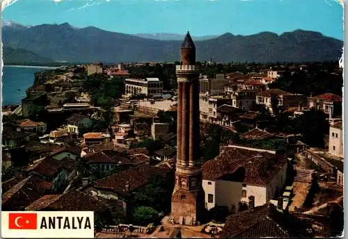 49241 - Türkei - Antalya , Yiyli Minareye - gelaufen