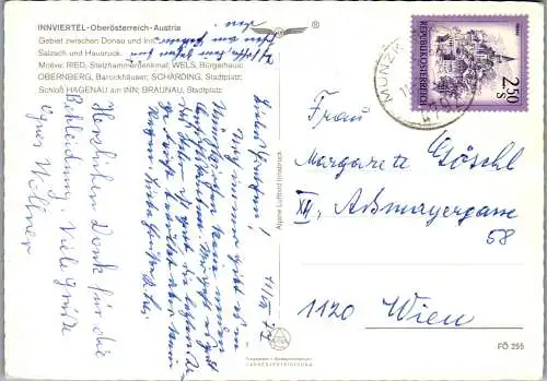 49258 - Oberösterreich - Innviertel , Mehrbildkarte - gelaufen 1977