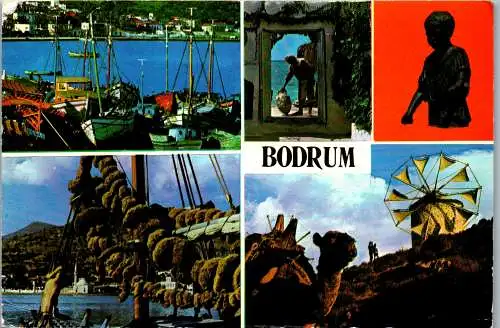 49268 - Türkei - Bodrum , Halicarnasus , Mehrbildkarte - gelaufen