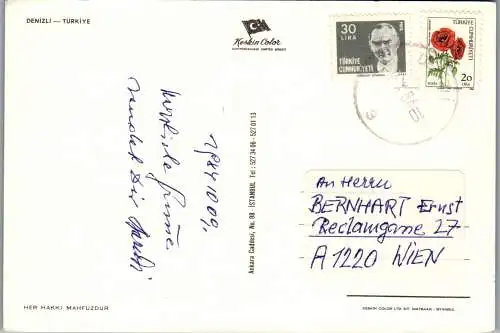 49270 - Türkei - Denizli , View - gelaufen 1984