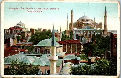 49287 - Türkei - Stamboul , Constantinople , Istanbul , Mosquees Ste. Sophie et Ste. Irene ,  - nicht gelaufen