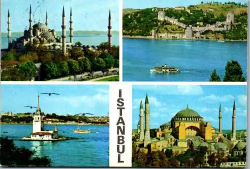 49310 - Türkei - Istanbul , Mehrbildkarte - gelaufen 1982