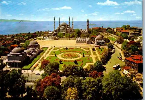 49316 - Türkei - Istanbul , Sultan Ahmet Camii ve civari - gelaufen