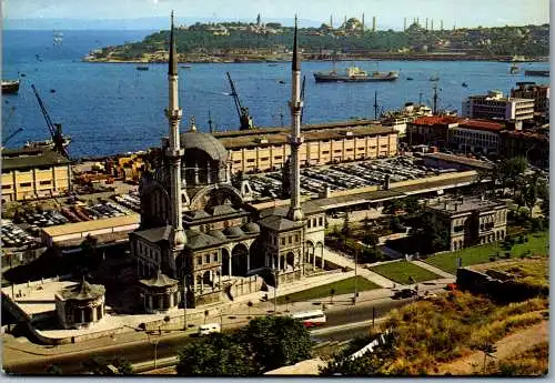 49317 - Türkei - Istanbul , Nüsretiye camii , Liman ve Sarayburnu - gelaufen 1966