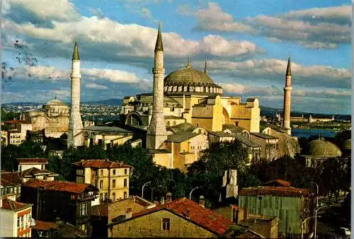 49321 - Türkei - Istanbul , Ayasofya - gelaufen 1982