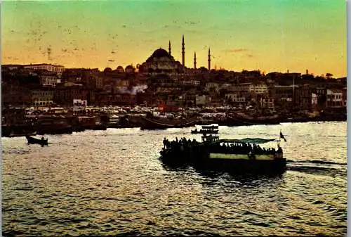 49326 - Türkei - Istanbul , Halic ve Süleymaniye - gelaufen 1982