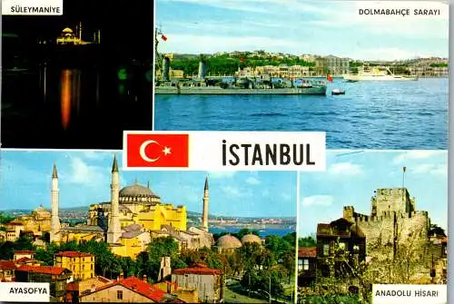 49328 - Türkei - Istanbul , Mehrbildkarte - gelaufen 1982