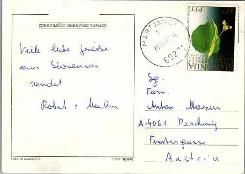 49353 - Slowenien - Moravske Toplice , Motiv - gelaufen 1992