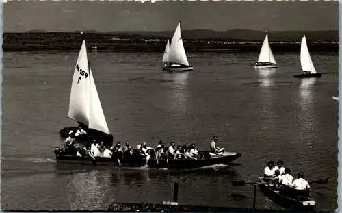 49366 - Burgenland - Rust , Neusiedler See , Boot - gelaufen 1959