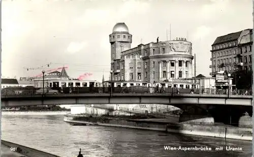 49367 - Wien - Wien , Aspernbrücke mit Urania - nicht gelaufen