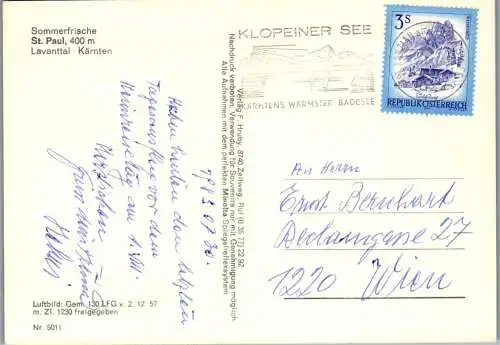 49408 - Kärnten - St. Paul , im Lavanttal , Panorama - gelaufen 1983