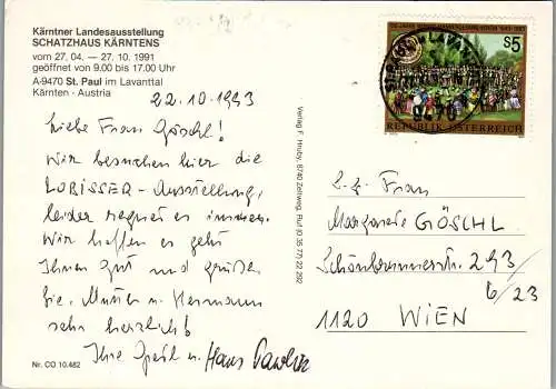 49409 - Kärnten - St. Paul , im Lavanttal , Benediktinerstift - gelaufen 1993