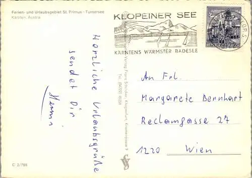 49410 - Kärnten - St. Primus , Turnersee , Panorama - gelaufen