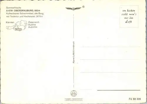 49414 - Kärnten - Oberdrauburg , mit Hochstadel , Panorama - nicht gelaufen