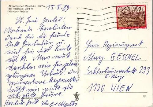 49421 - Kärnten - Möselalm , mit Reißkofel - gelaufen 1989