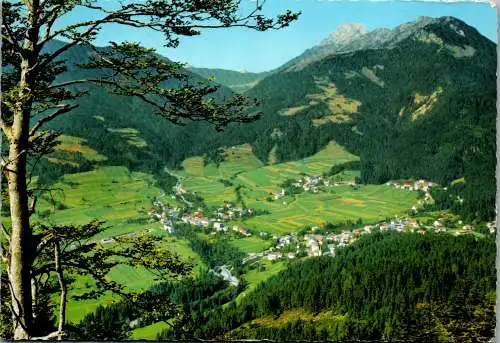 49438 - Kärnten - Weißbriach , Blick gegen Reiskofel - gelaufen