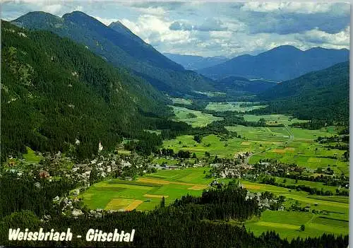 49440 - Kärnten - Weißbriach , Gitschtal , Panorama - gelaufen 1990