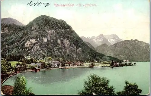 49441 - Oberösterreich - Weissenbach , am Attersee , l. beschädigt - gelaufen 1906