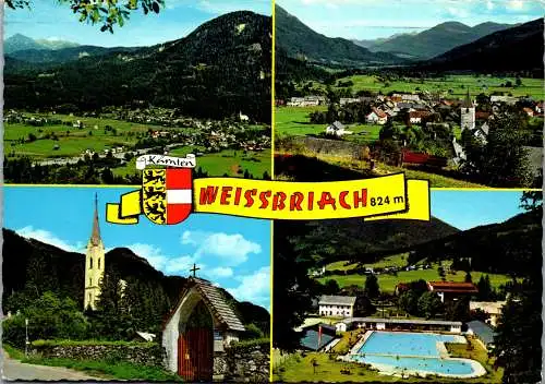 49443 - Kärnten - Weißbriach , Mehrbildkarte - gelaufen